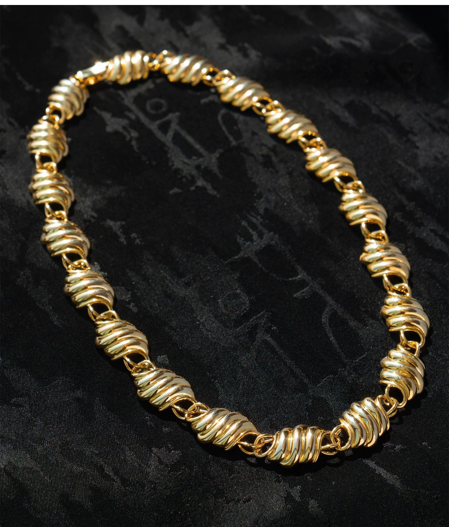 Golden Gnocchi Thick Necklace