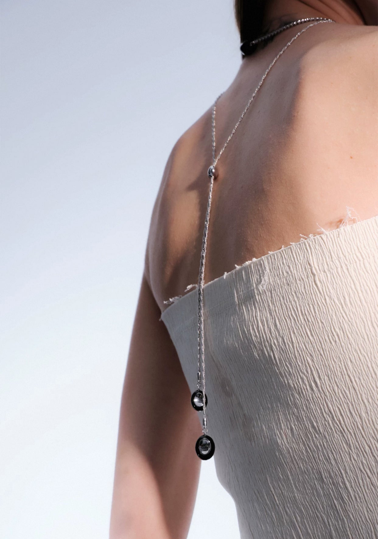 Enamel Retro Layered Long Pendant