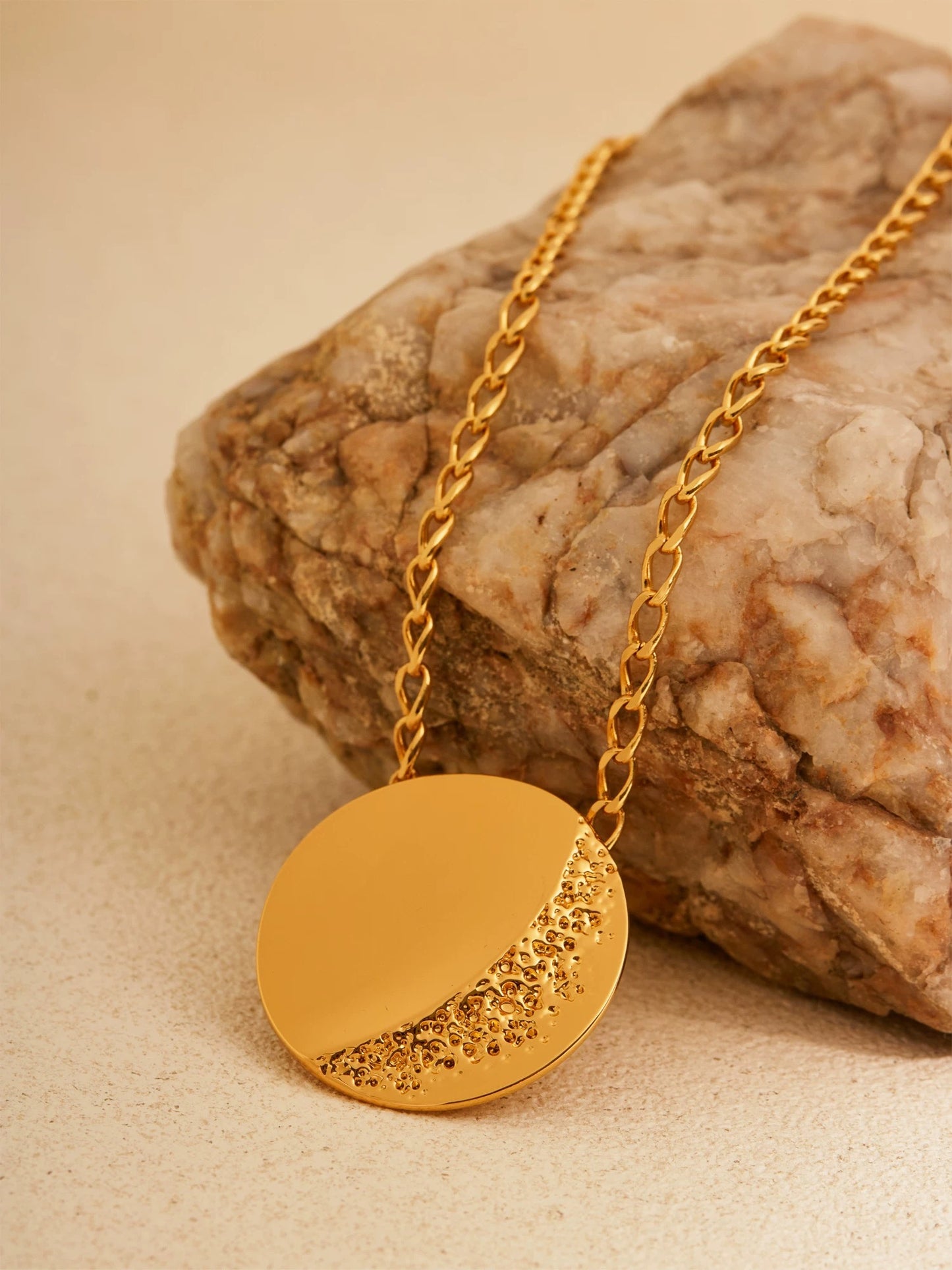 Desert and Lake Circular Necklace