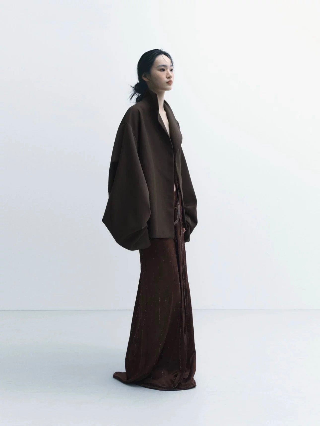 Structured Draped Outerwear