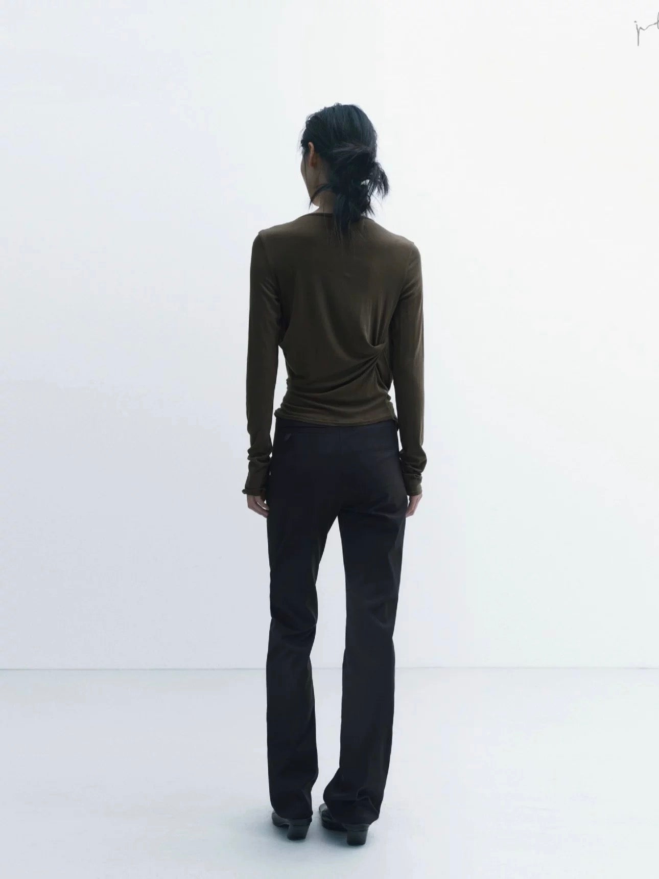 Draped Cowl Neck Top