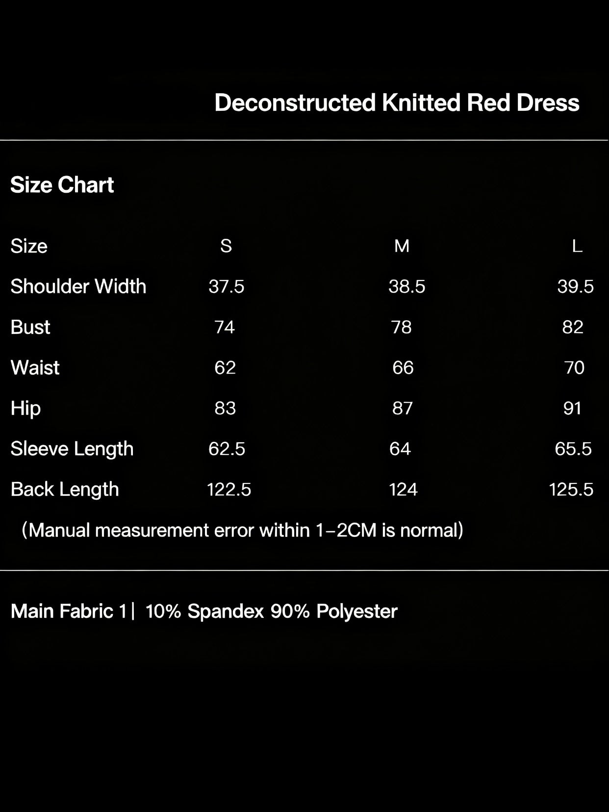 Deconstructed Knitted Red Dress