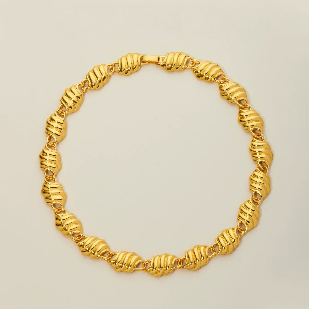 Golden Gnocchi Thick Necklace