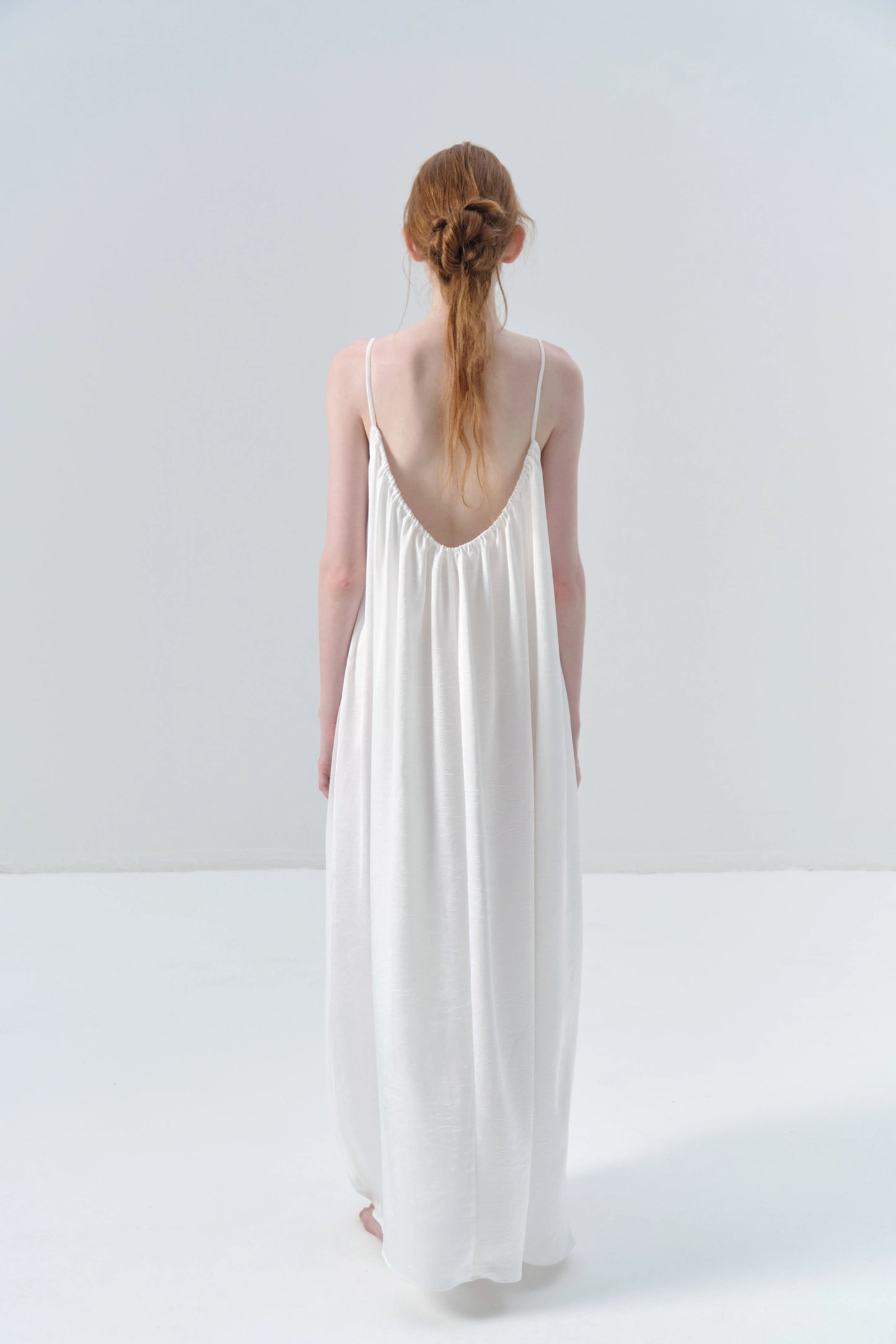 Multi-layer Mesh White Camisole Dress