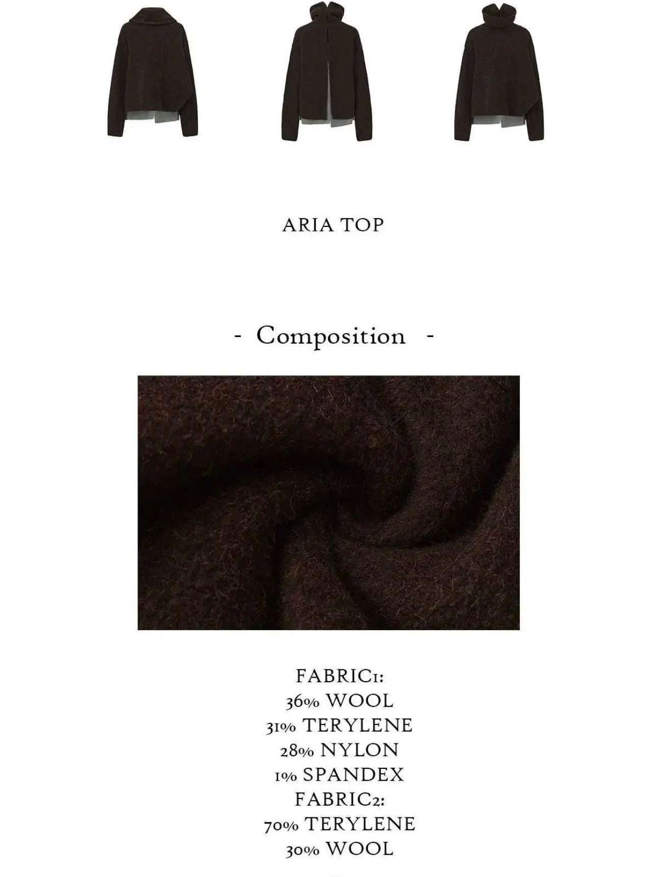 Folded Stand-Collar Silhouette Coat