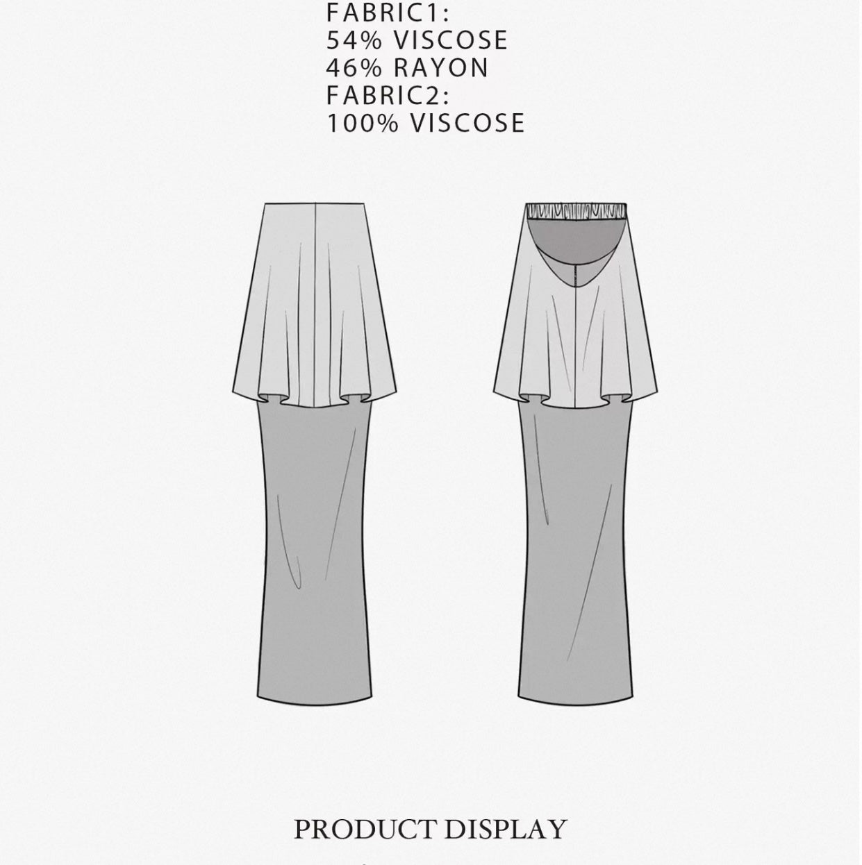 Niche Summer New Arrival Two-Piece Look Spliced Tulle Tube Top Elegant and Noble Dress