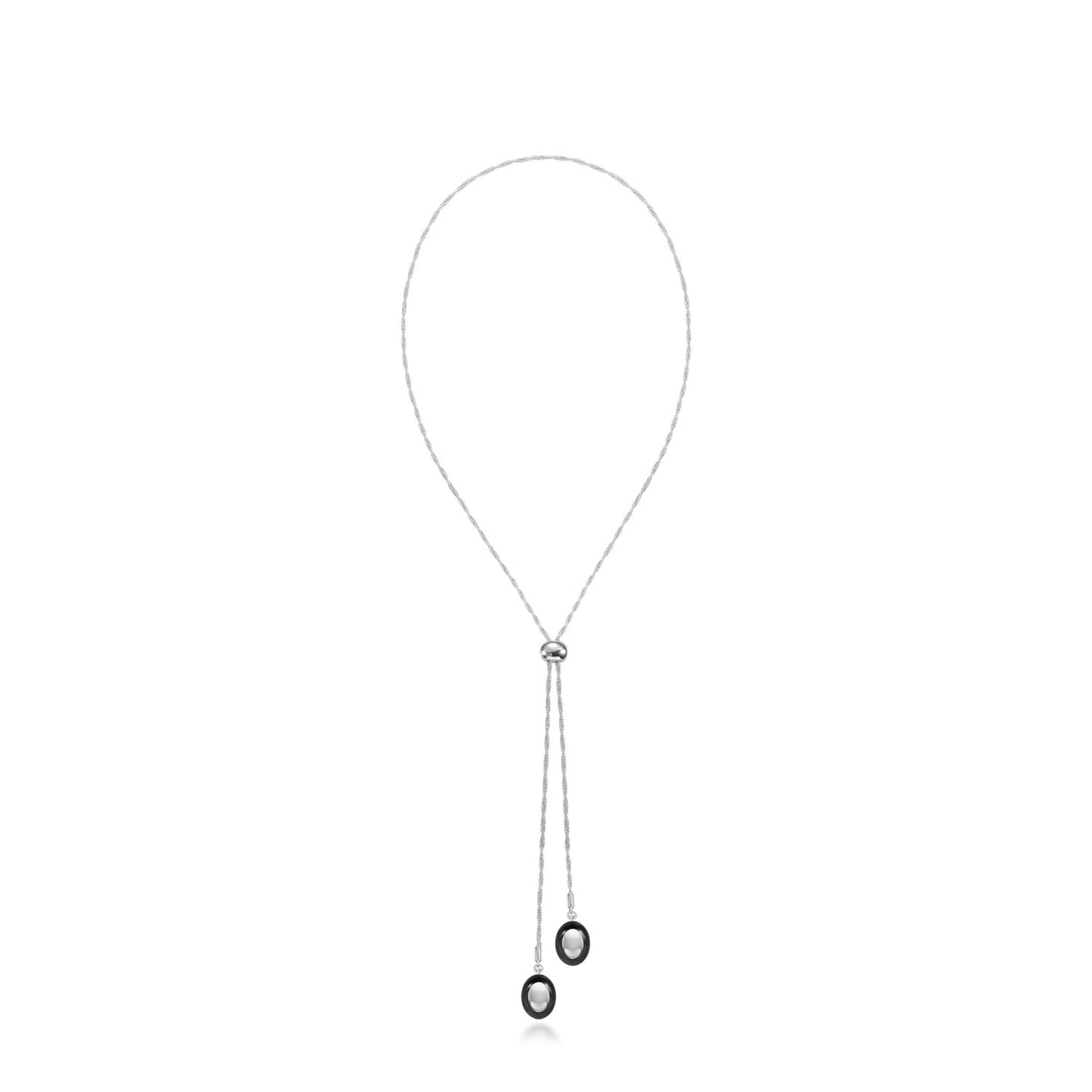 Enamel Retro Layered Long Pendant