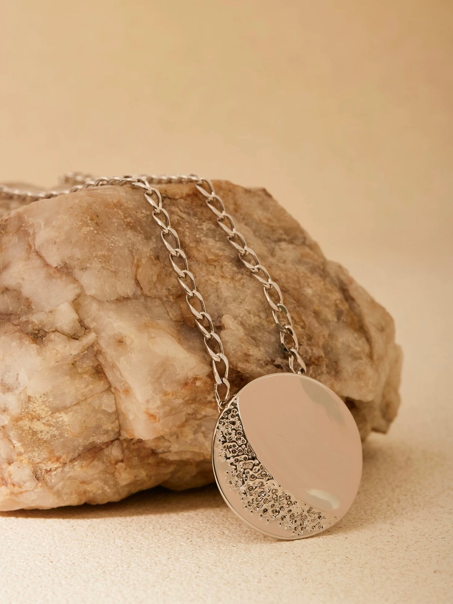 Desert and Lake Circular Necklace