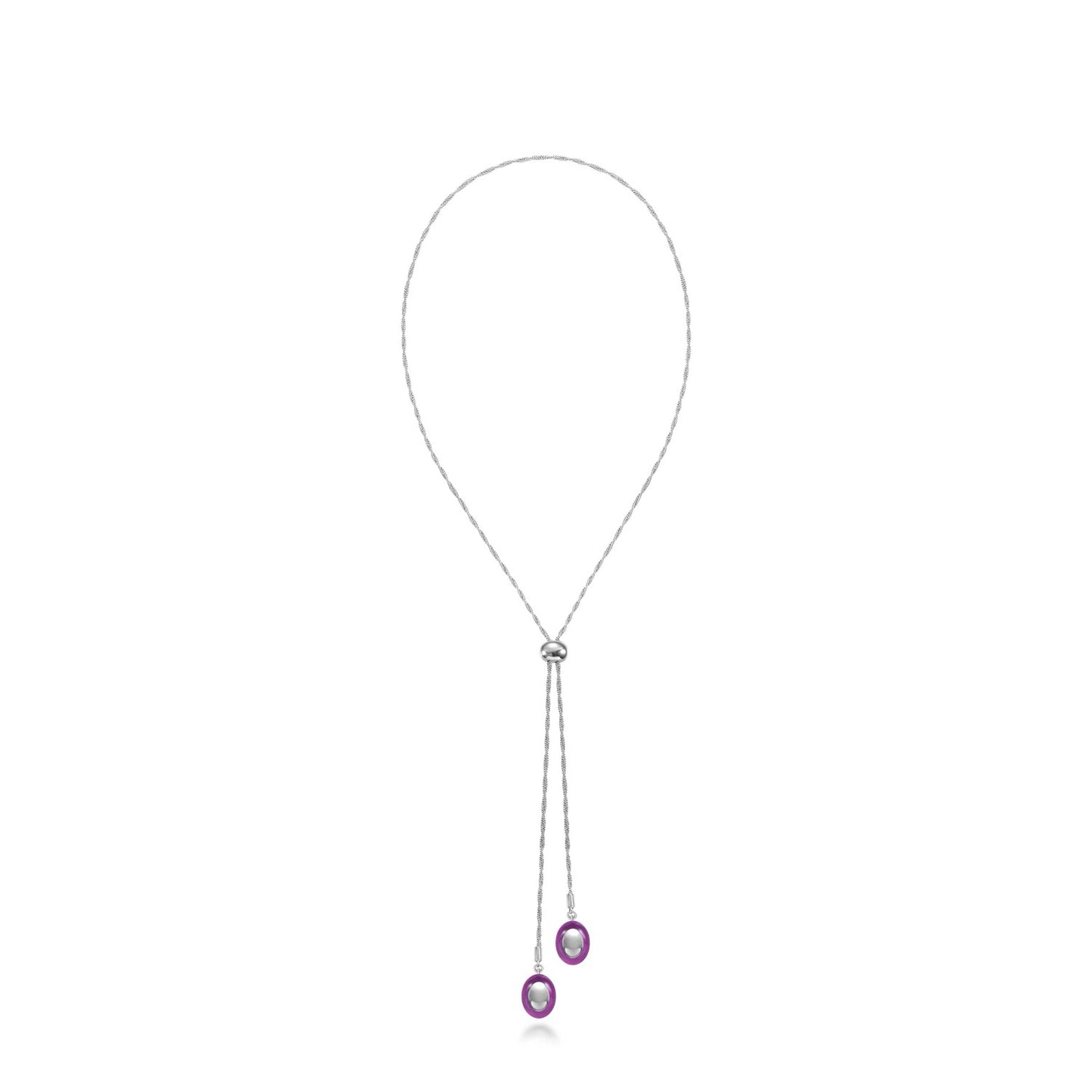 Enamel Retro Layered Long Pendant