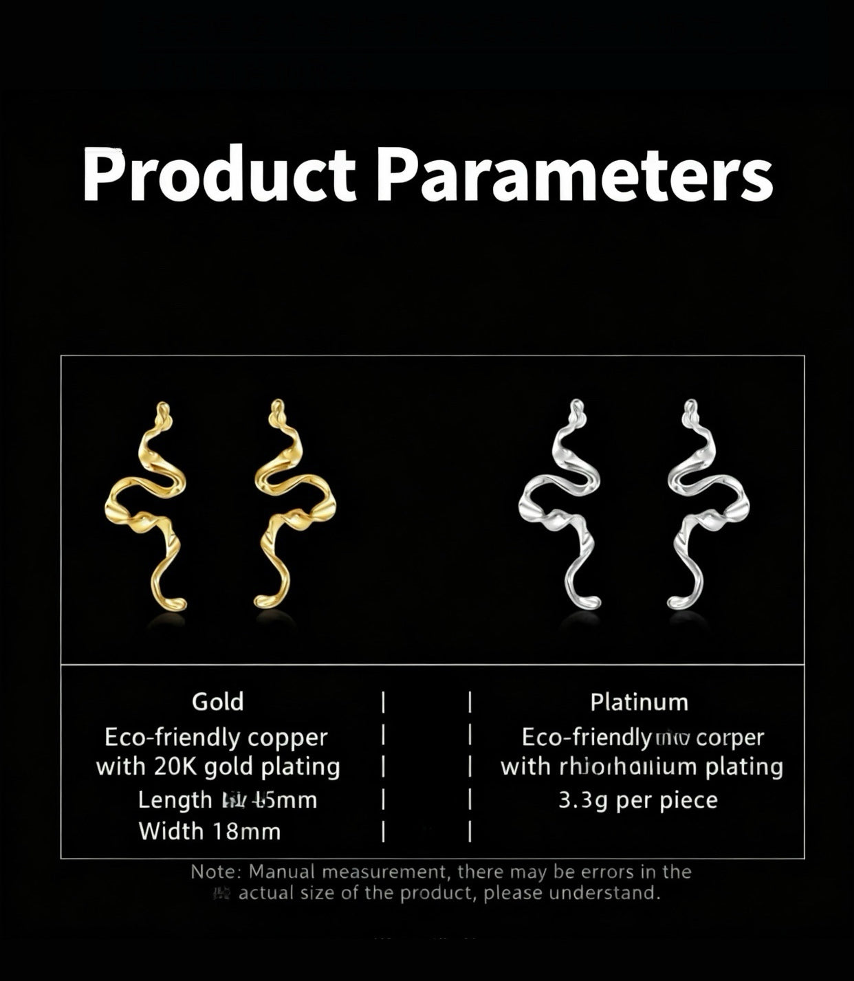 Golden Ribbon Small Earrings