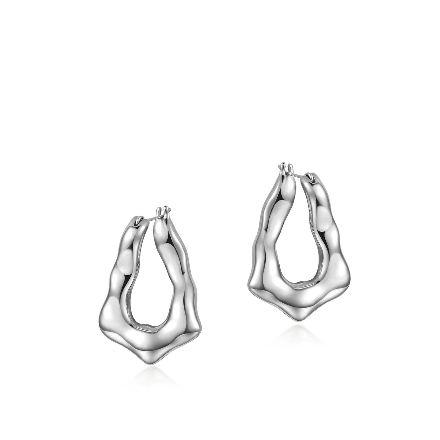 Golden Misaligned Earrings