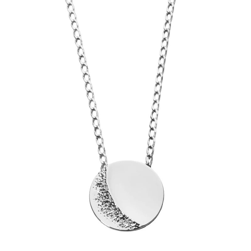 Desert and Lake Circular Necklace