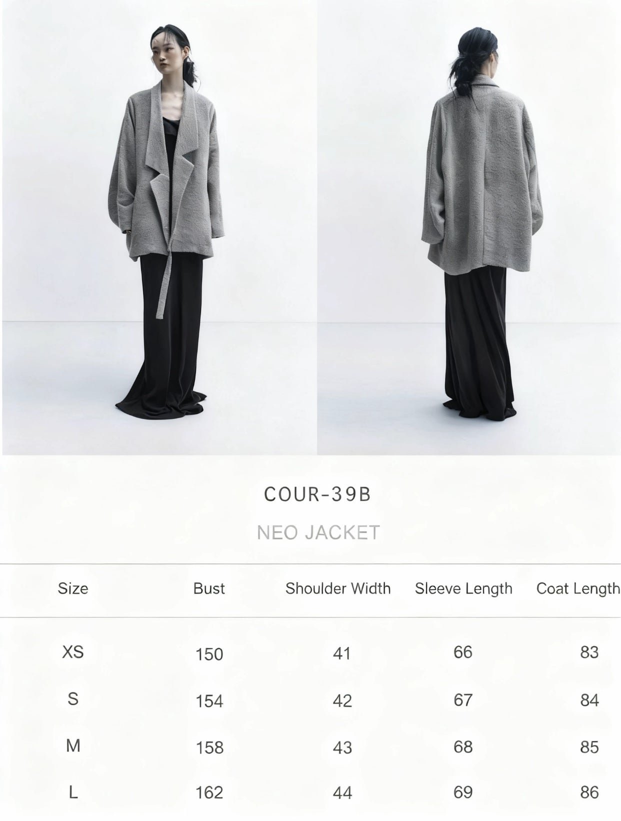 Asymmetrical Placket Wool-Blend Oversized Coat
