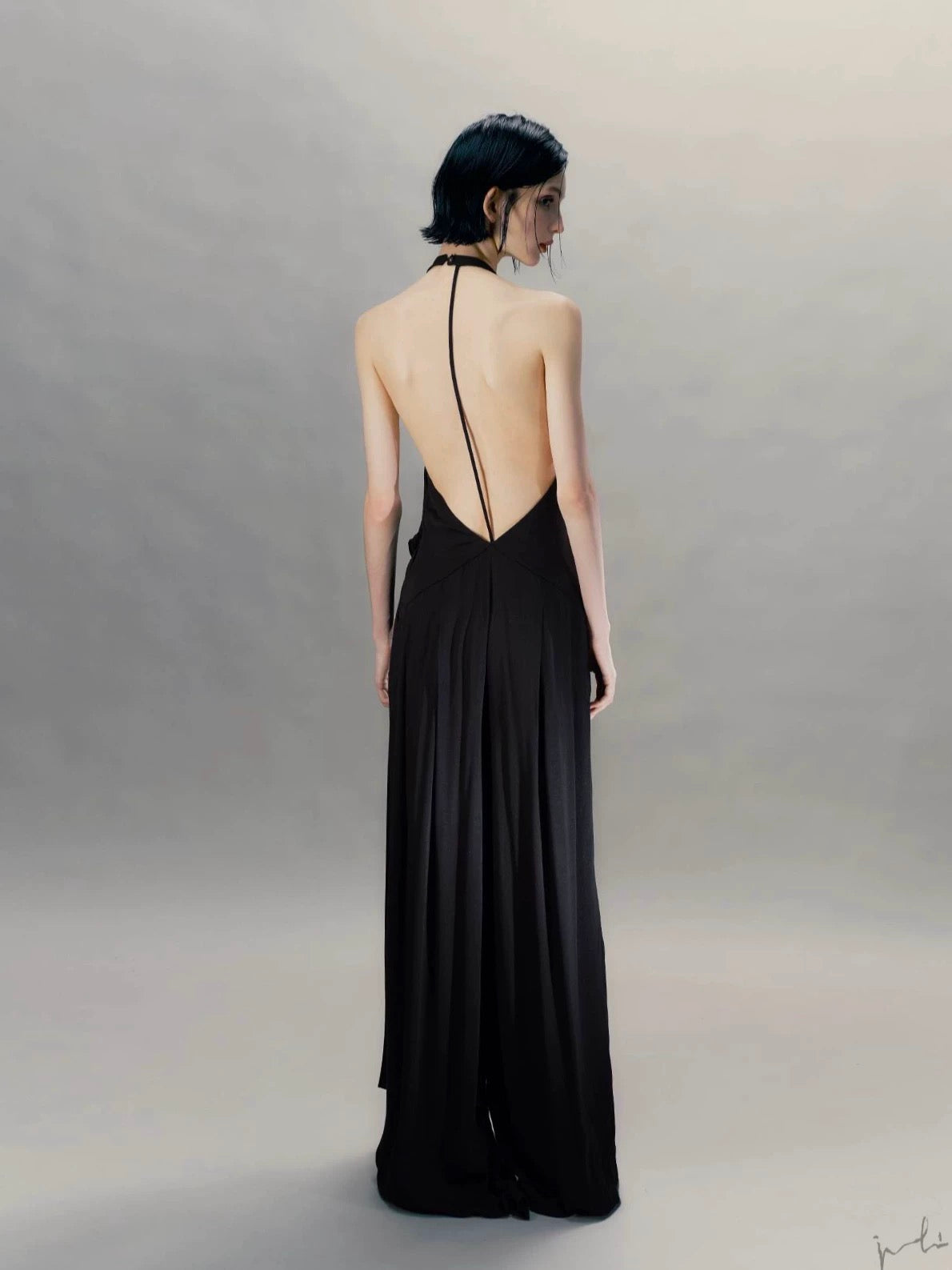 Halter Neck Draped Jumpsuit