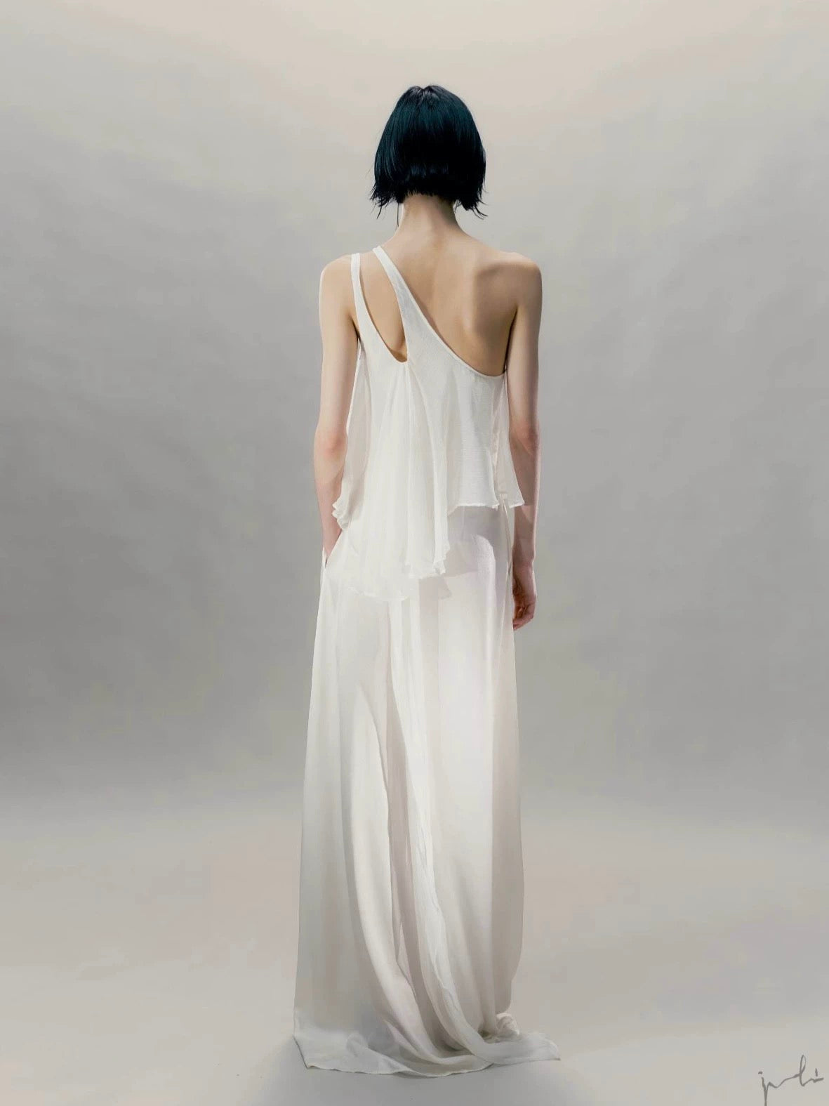 One-Shoulder Flared Dress