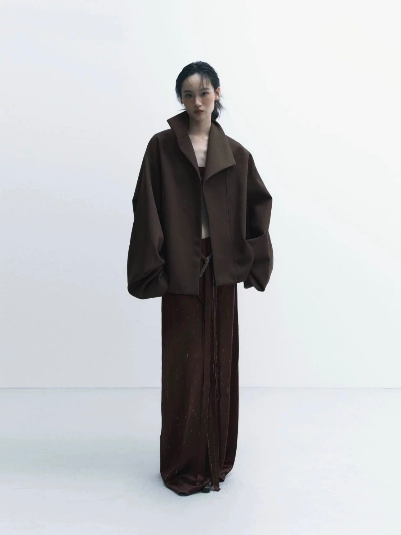 Structured Draped Outerwear