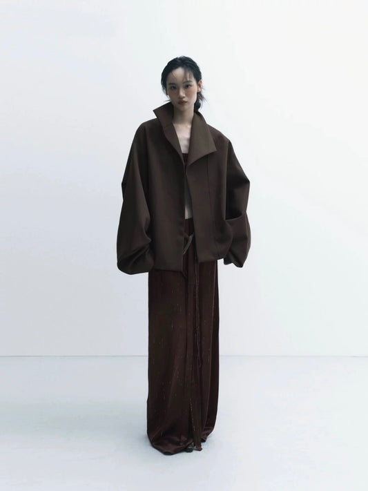 Structured Draped Outerwear