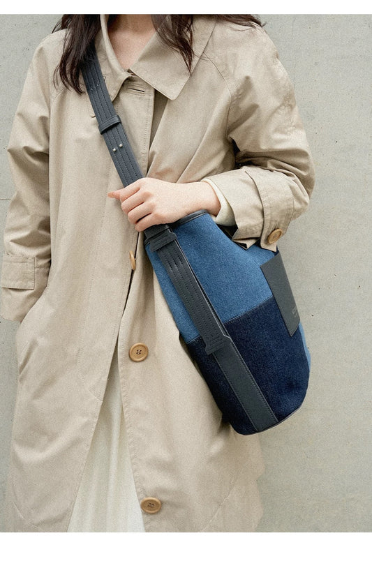 Denim Bucket Bag