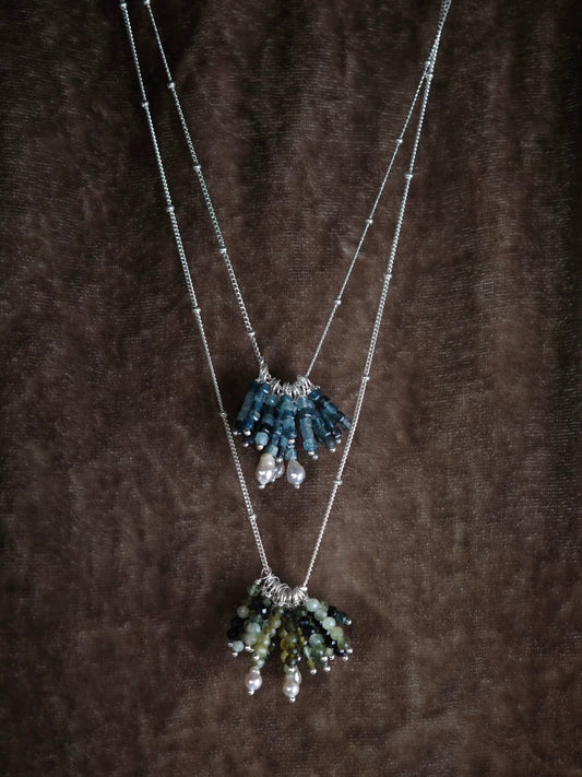 Blue Spike Necklace