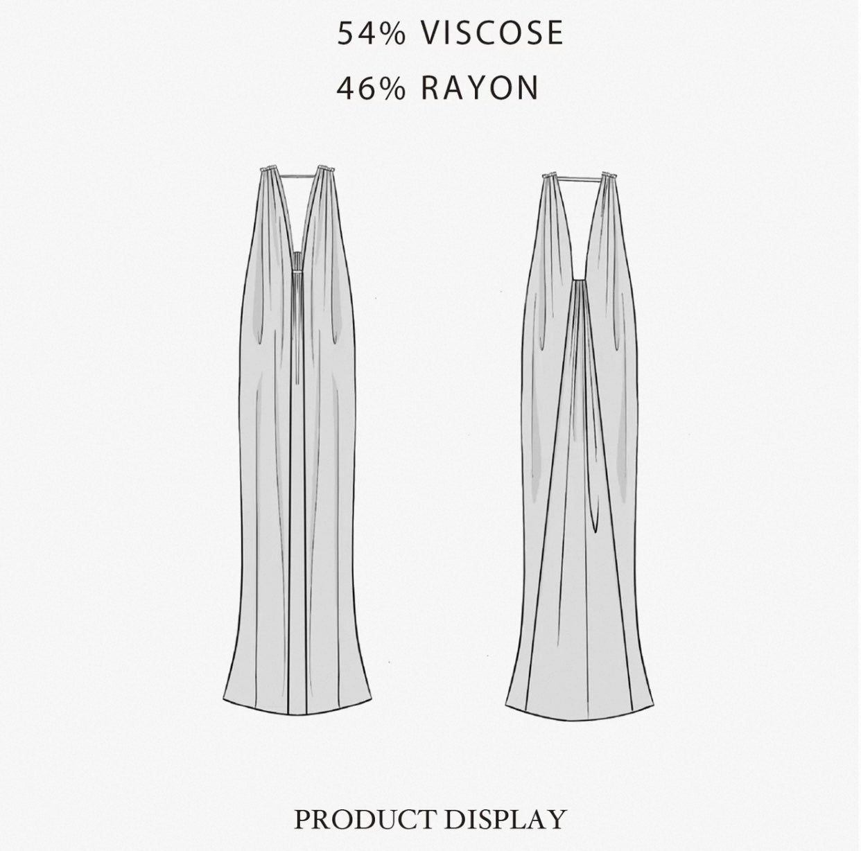 Pendant-Decorated Flared-Hem Dress