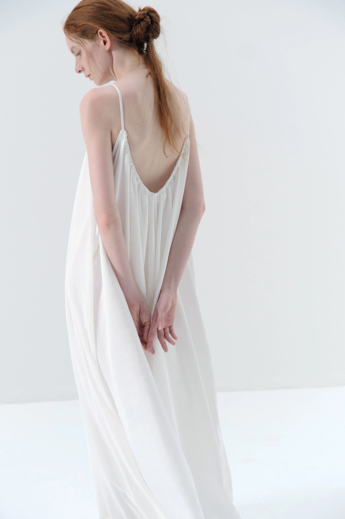 Multi-layer Mesh White Camisole Dress