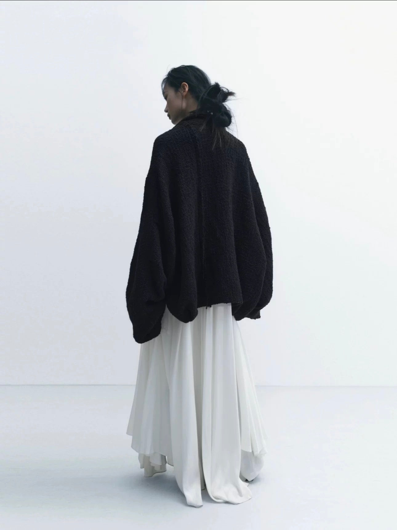 Structured Draped Wool Coat