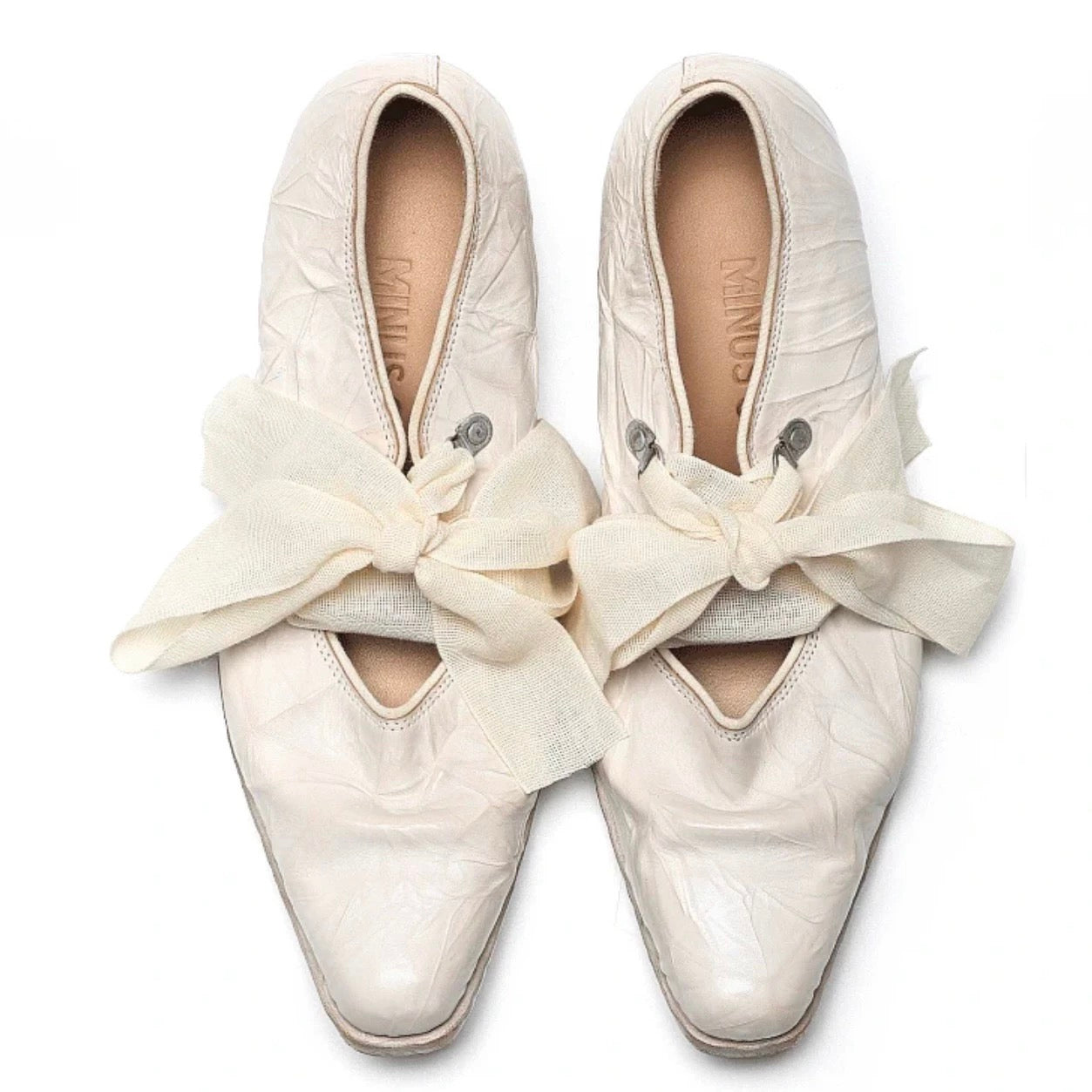 Handmade Shoes with Plant-Dyed Hand-Knotted Textured Ribbons