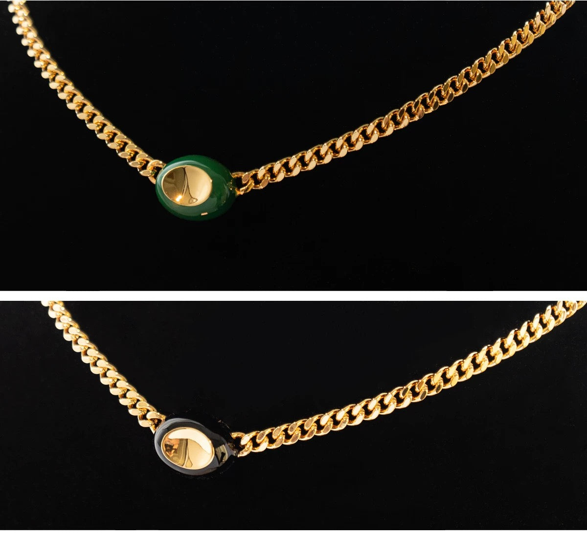 Enamel Clavicle Chain