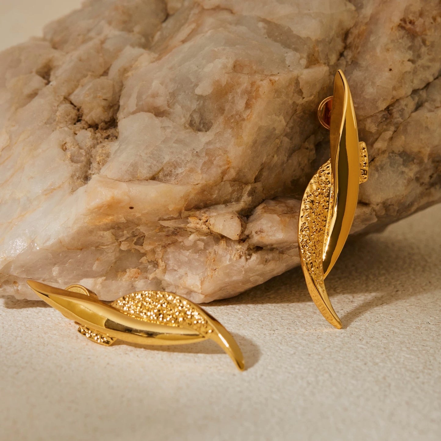 Rotating Sand Dune Earrings