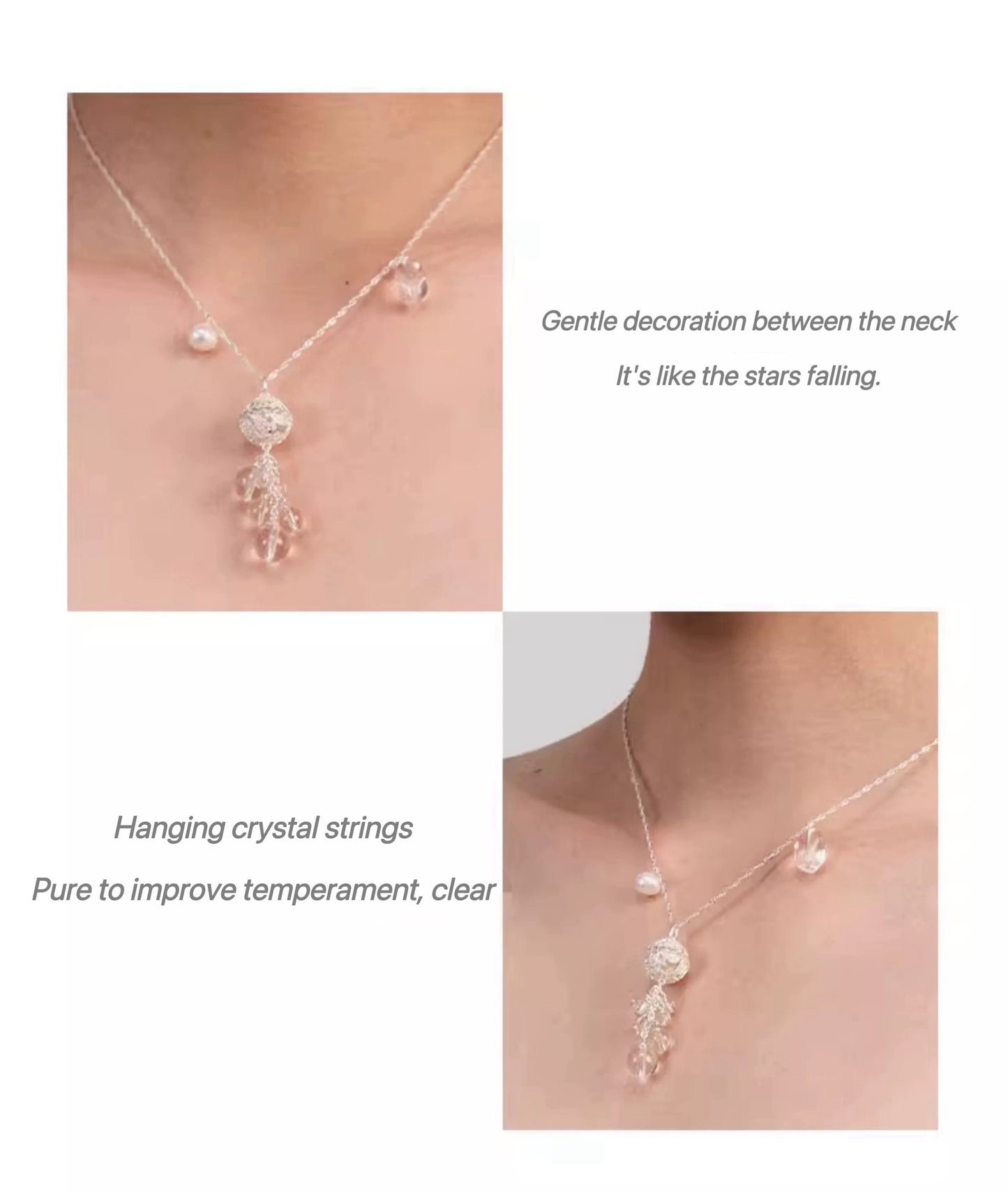 Floating light necklace