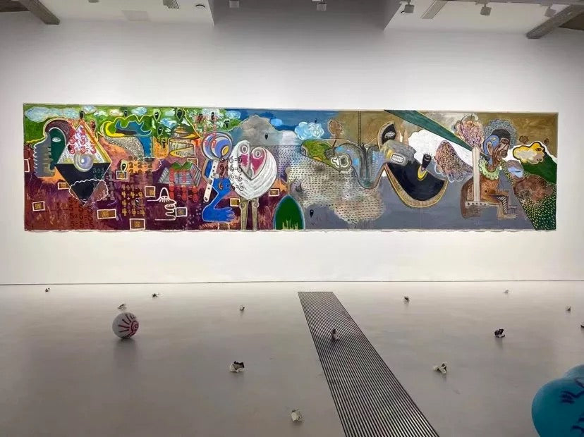 A sense of unbridled relaxation in his colorful works