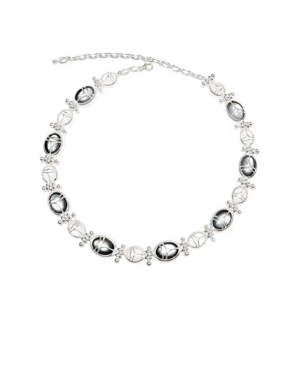 Black and White Pearl Necklace