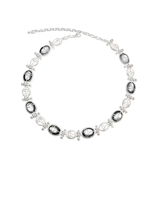 Black and White Pearl Necklace