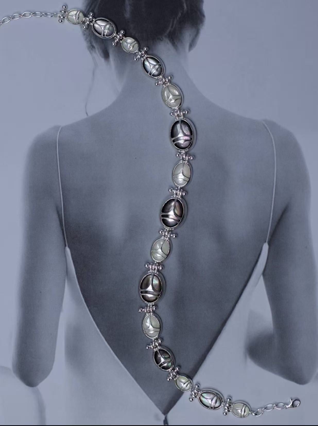 Black and White Pearl Necklace