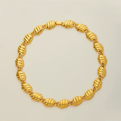 Golden Gnocchi Thick Necklace