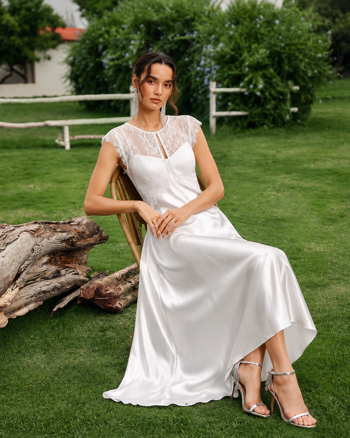 luxury embroidery dress spring The Athena Embroidered Wildflower Birthday Dress
