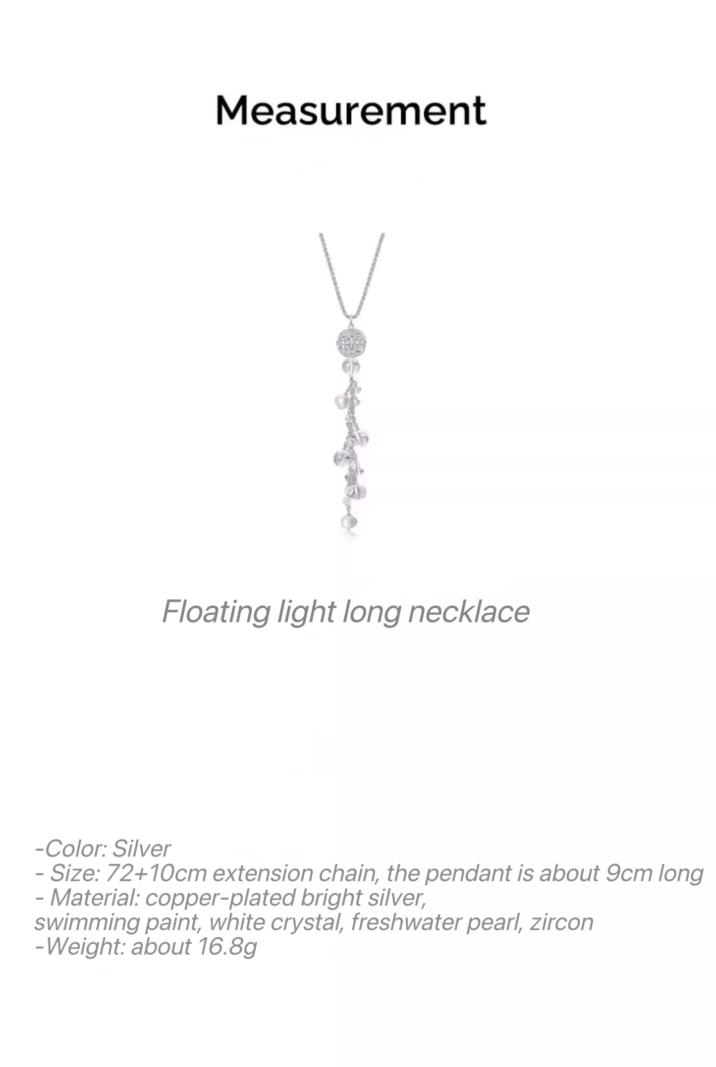 Moonlit Vines Gleaming Long Necklace