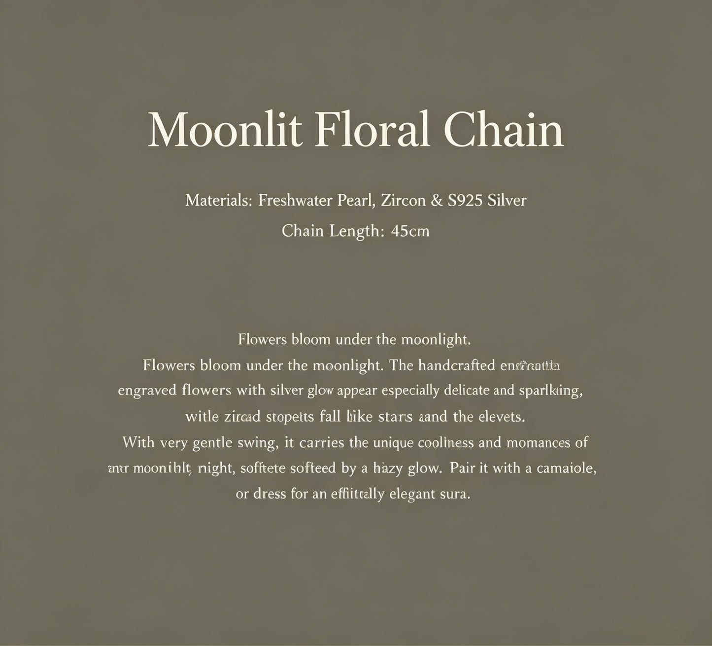 Moonlit Floral Chain