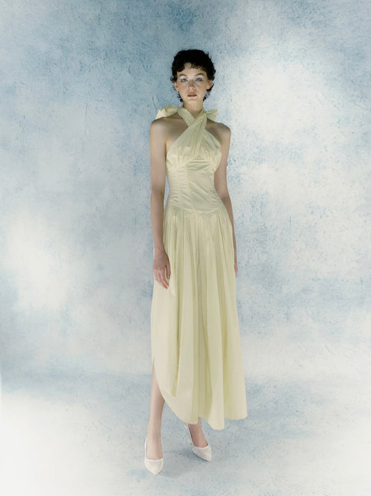 Three-dimensional bow tie dress