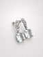 Radiant Cut White Crystal Dangle Earrings S925 Sterling Silver