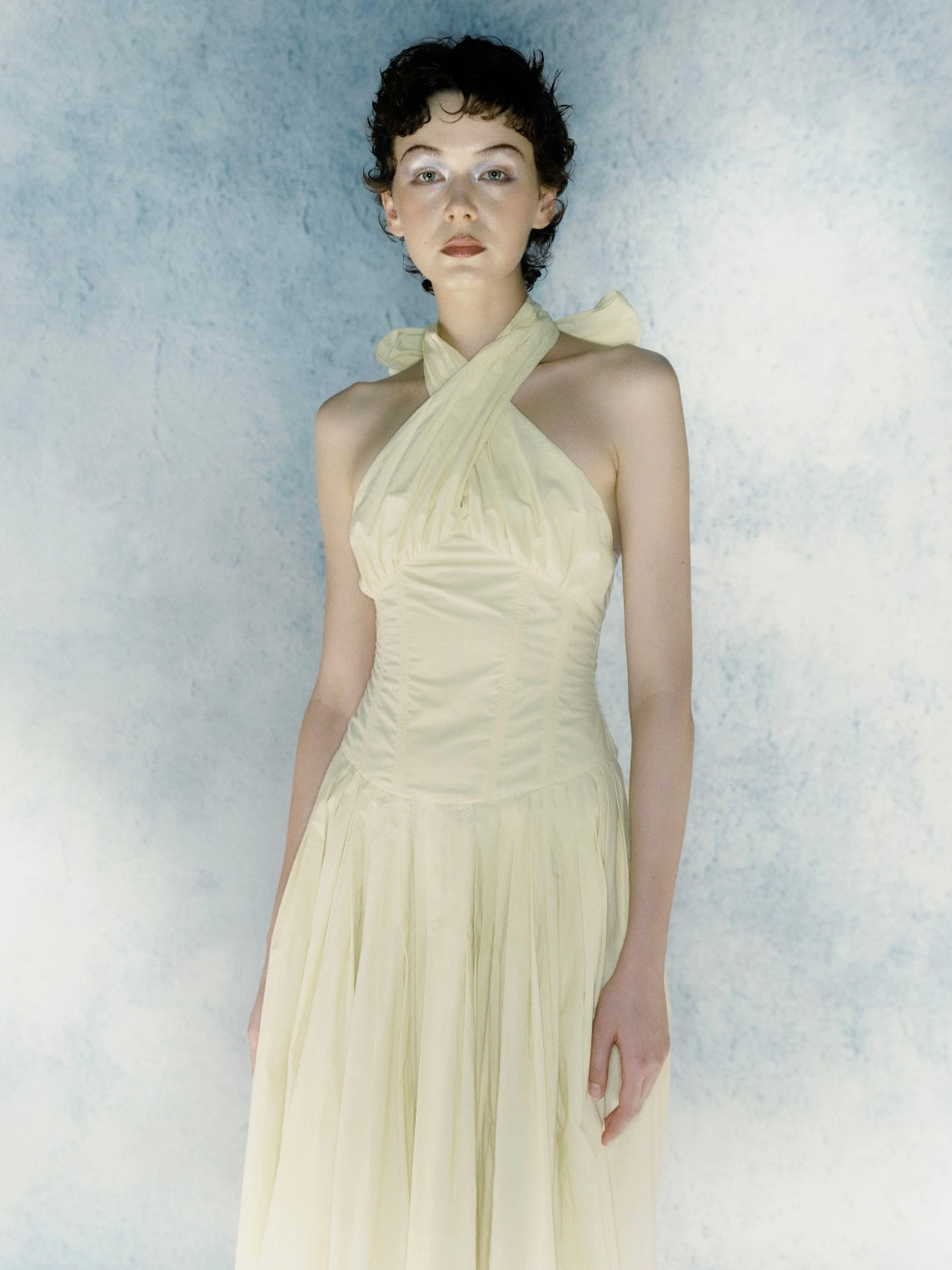 Three-dimensional bow tie dress