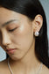 Relief Lace Silver Ball Earrings