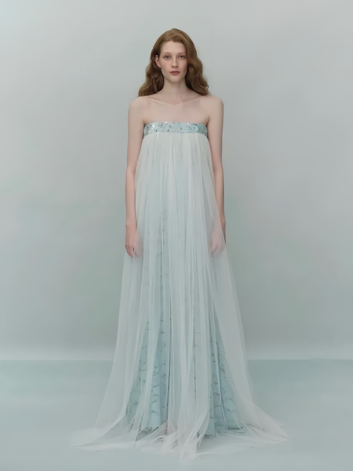 Handmade sequined pearl skirt