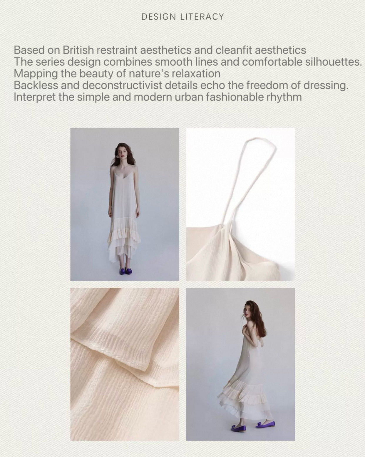 Pure mulberry silk complicated hem suspender skirt