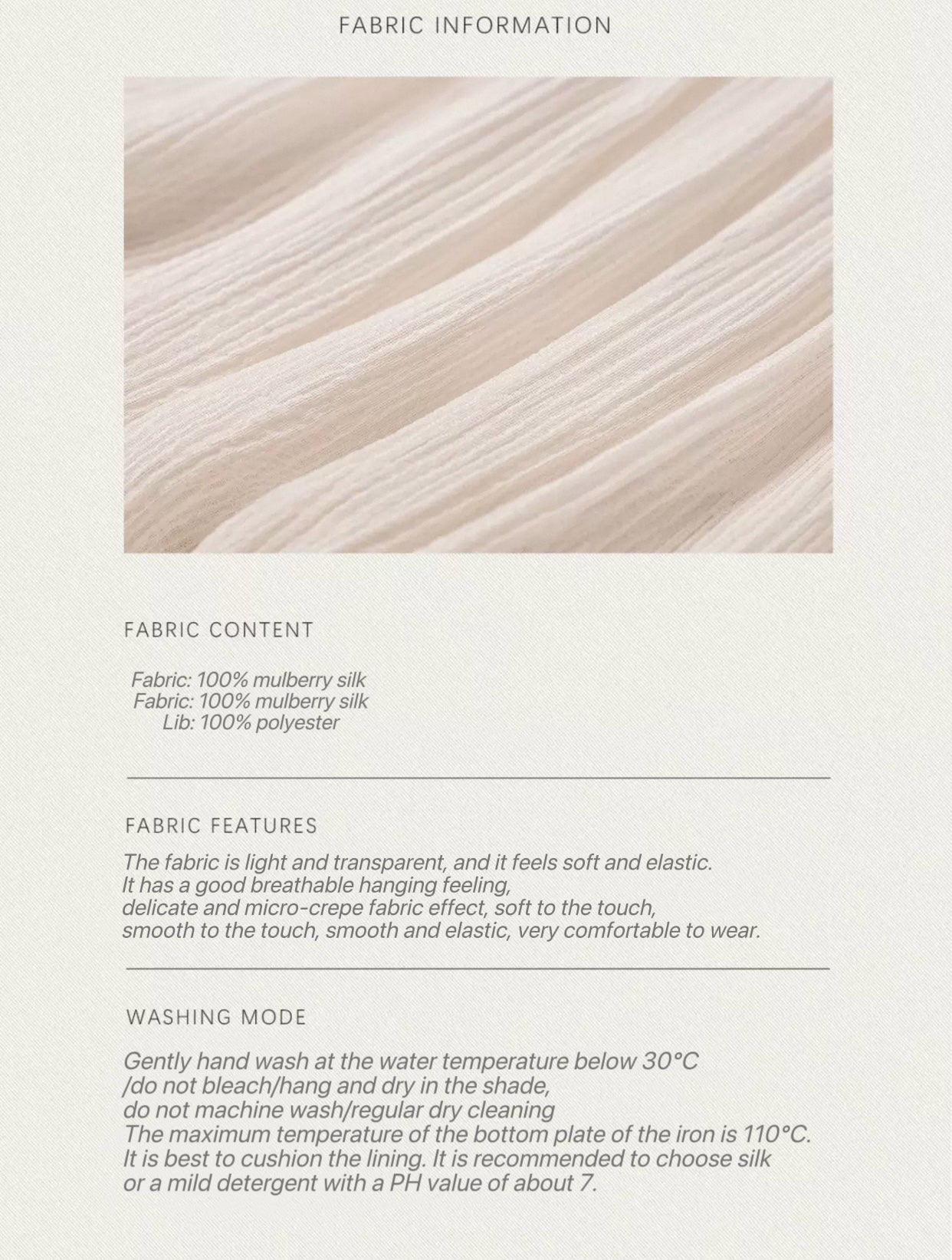 Pure mulberry silk complicated hem suspender skirt