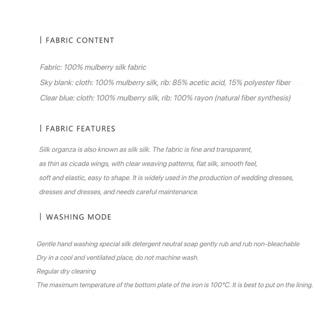 Standing silk organza hand-pinched pleated lily of the valley embroidered light wedding dress