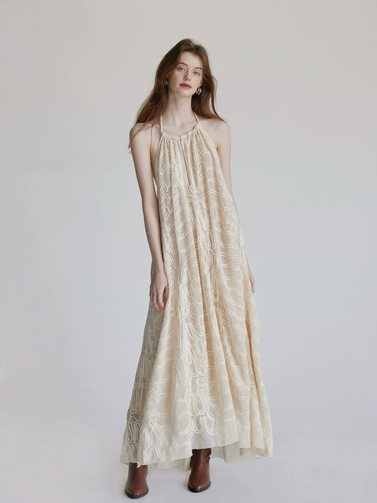 Knitted backless skirt holiday skirt