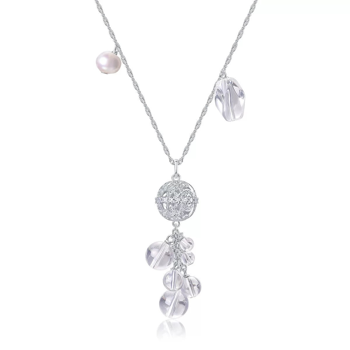 Floating light necklace