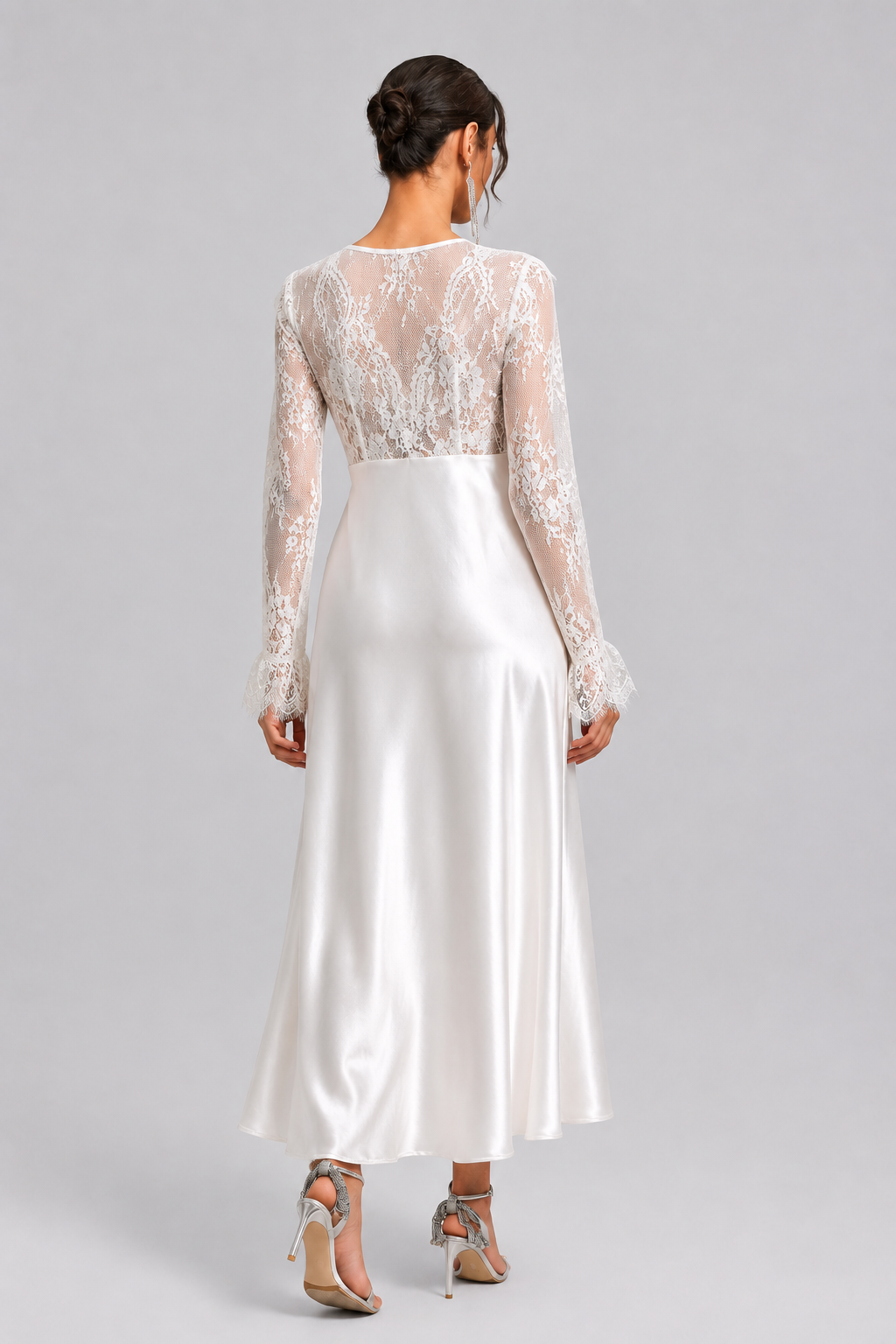 French Luxury Lace V-Neck Maxi Dress | Spring & Summer New Arrival