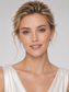 Radiant Cut White Crystal Dangle Earrings S925 Sterling Silver